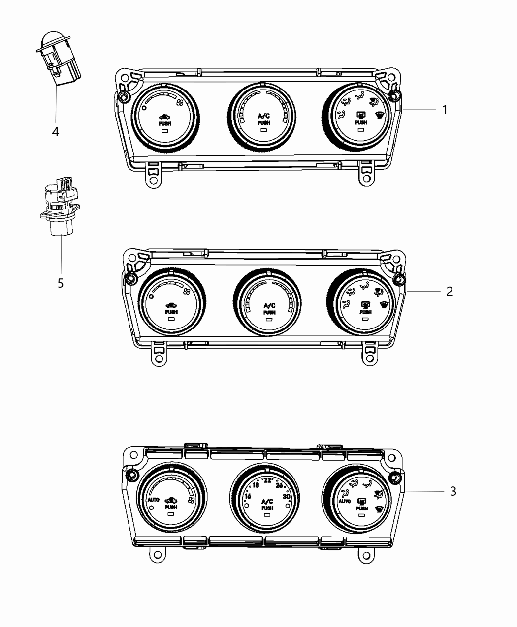 Mopar 68197431AA Control-Heater