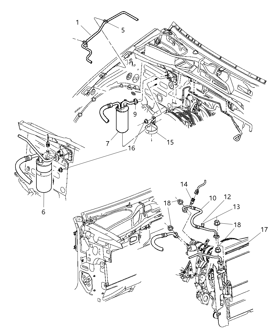 Mopar 55037800AD Line-A/C Discharge