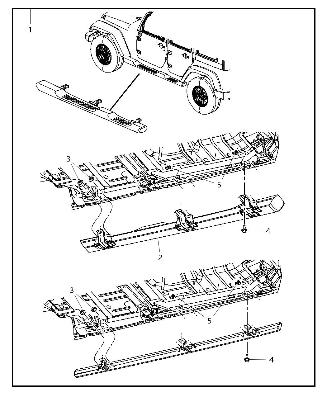 Mopar 55077878AB Pad-Side Step