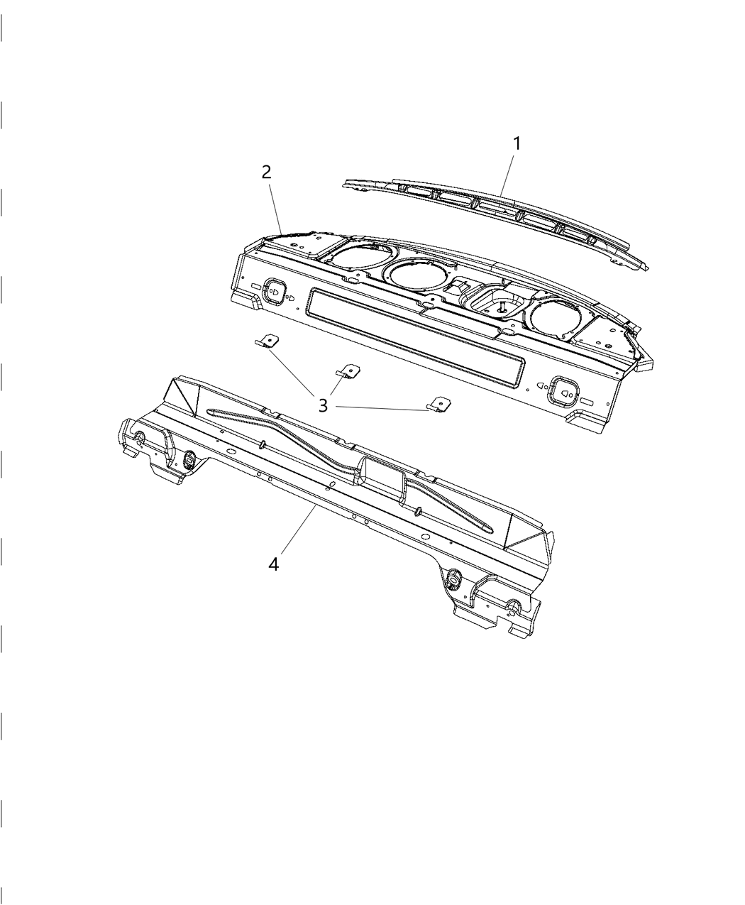 Mopar 68037870AI Panel-Rear Shelf