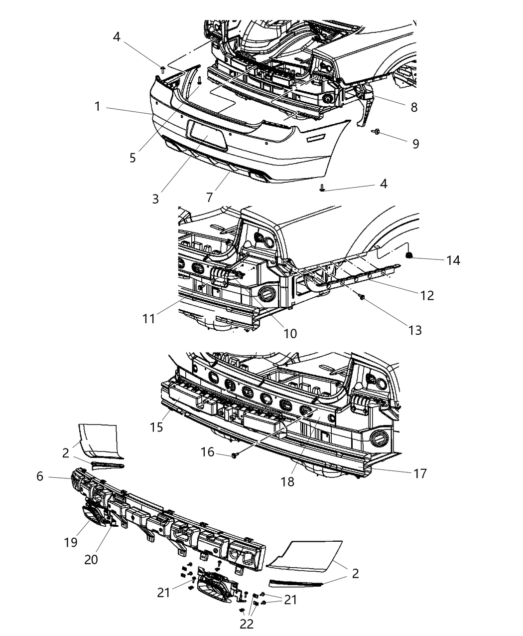 Mopar 68037874AC Panel-Deck Opening Lower