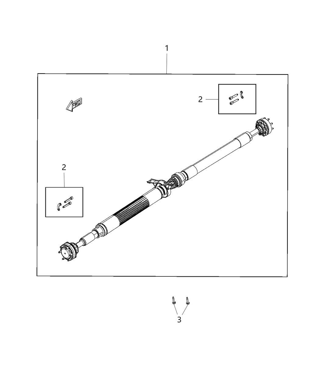 Mopar 68272626AC Rear Drive Shaft