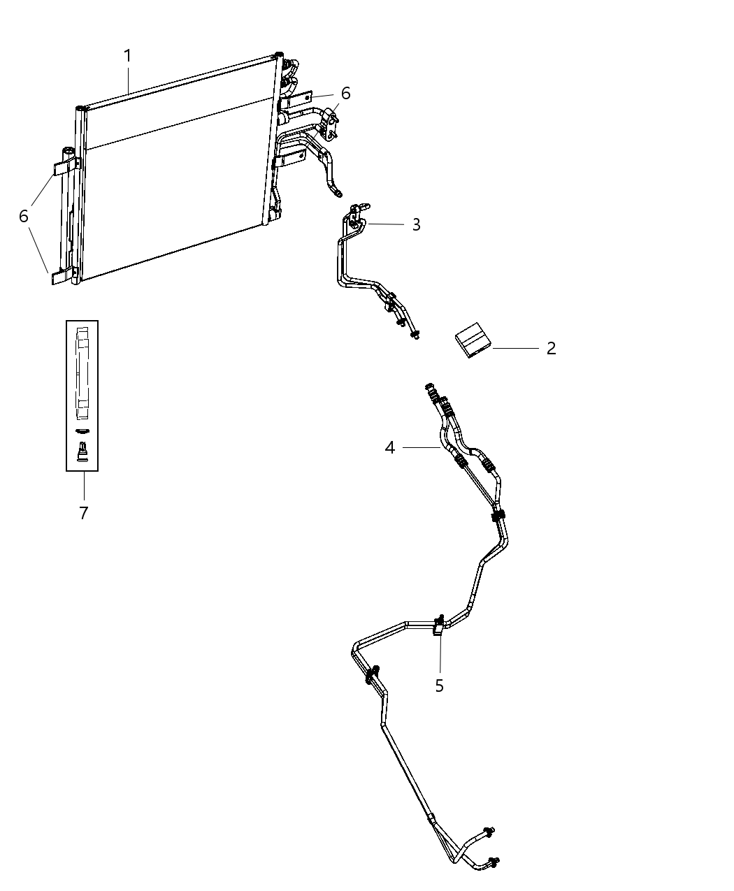 Mopar 52014804AF TRANSLINE-Oil Cooler Pressure And Ret