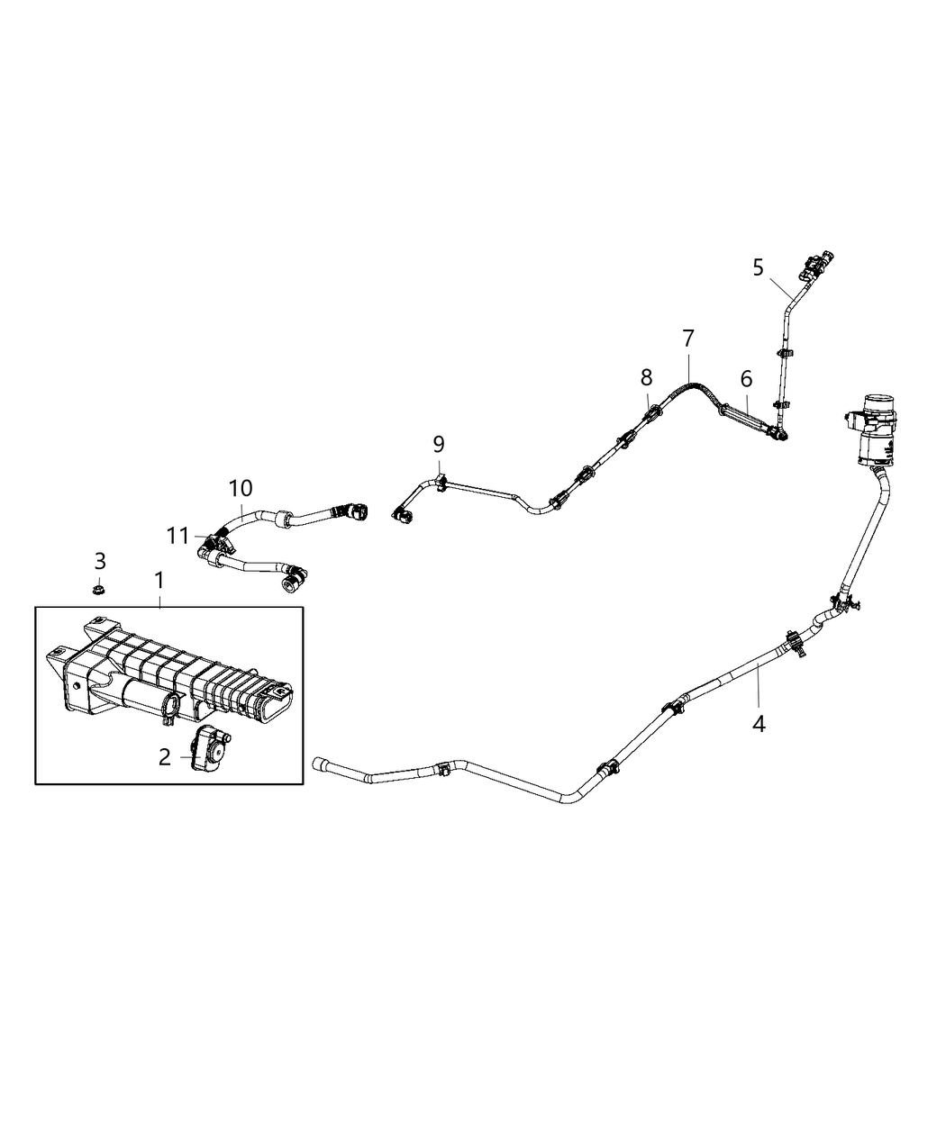 Mopar 68311668AA CANISTER-Vapor