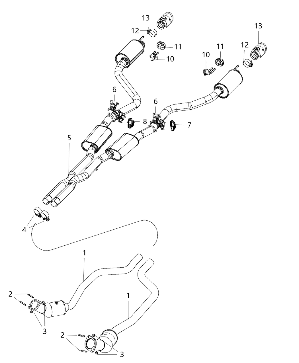 Mopar 68304004AB Exhaust Muffler