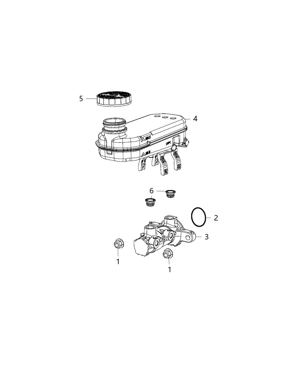 Mopar 68211341AB Brake Master Cylinder