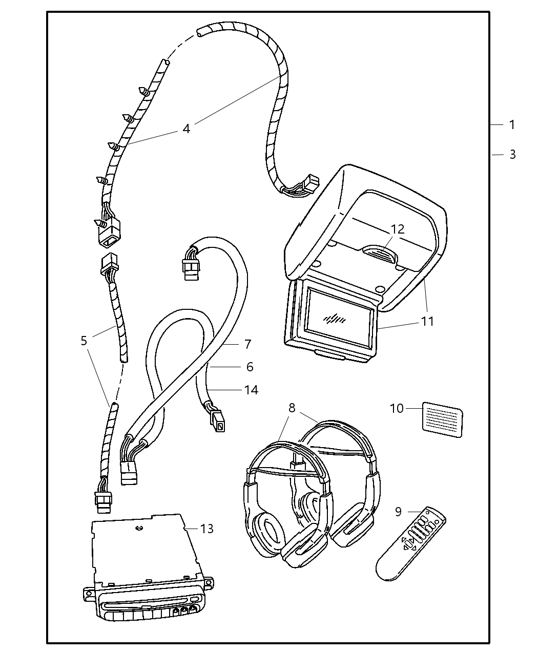 Mopar 1BZ59DW1AB Monitor-Monitor