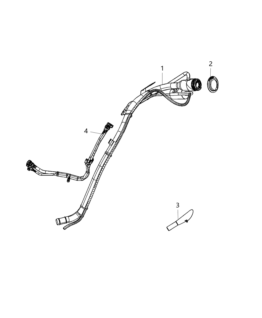 Mopar 68337827AA FUNNEL-Fuel Tank Filler Tube