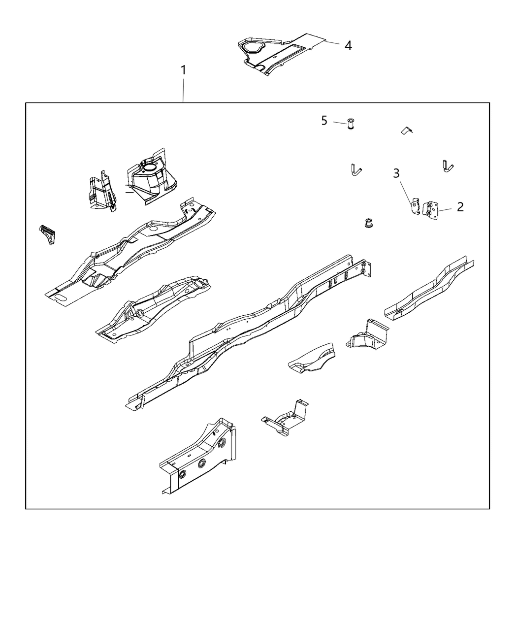 Mopar 5155179AG SIDEMEMBE-Floor