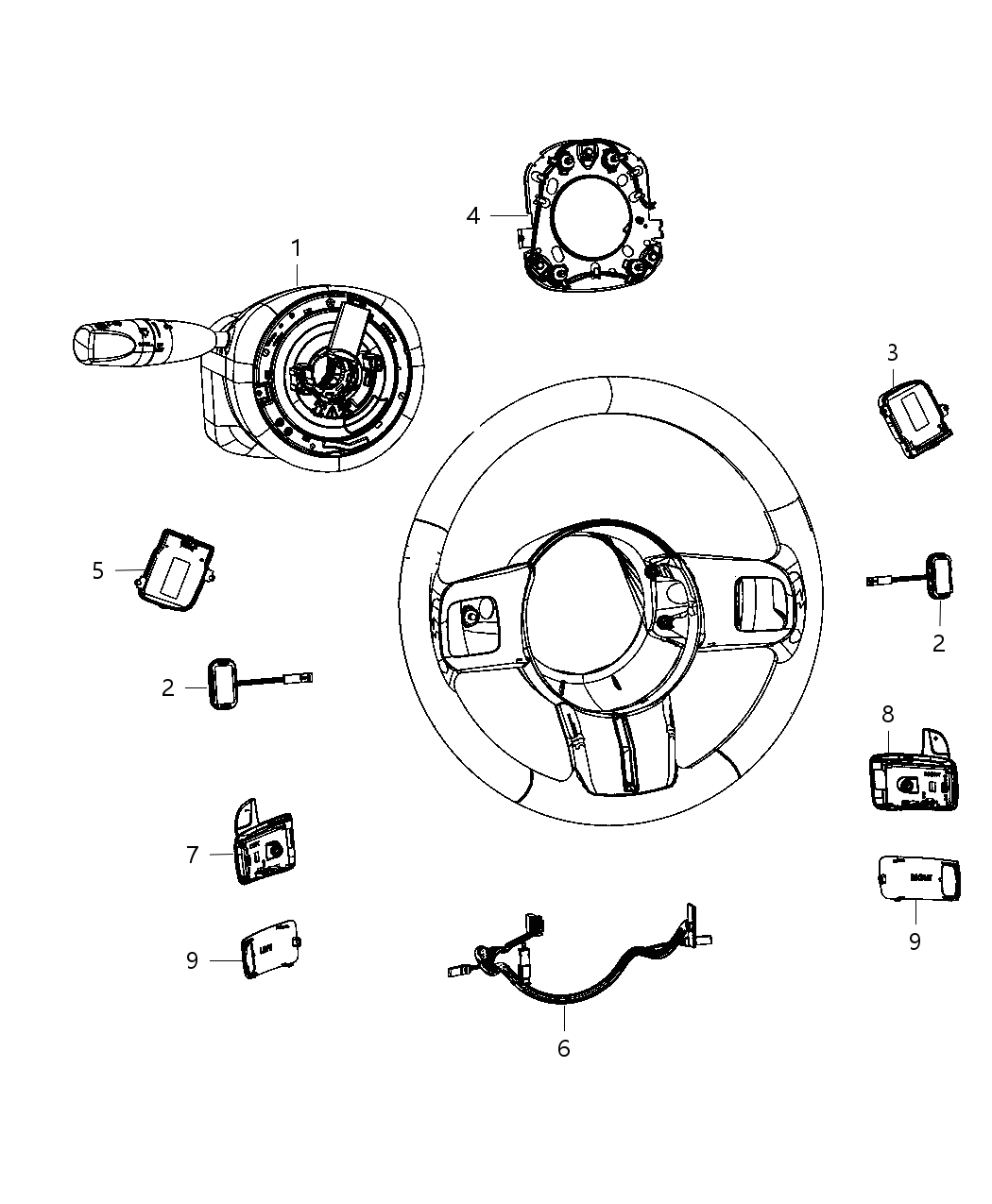 Mopar 5035221AB Cover-Paddle Up