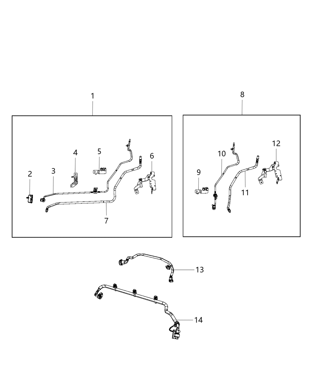 Mopar 52029784AC Bundle-Fuel Line