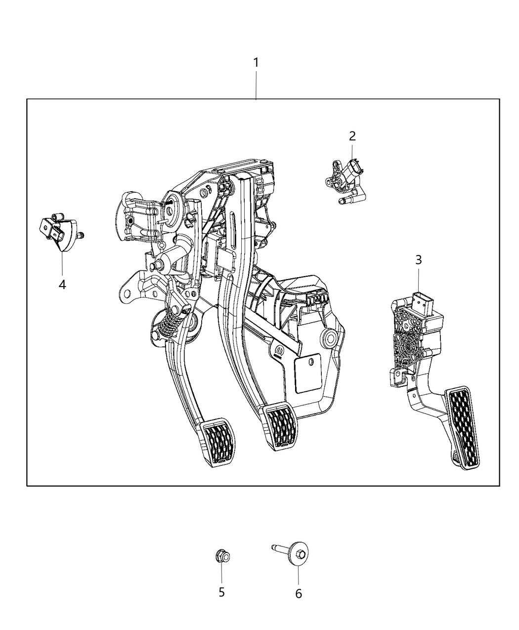 Mopar 4581890AL Pedal-Non Adjustable