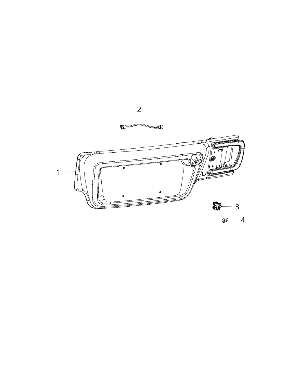 Mopar 68363857AA Camera-Rear View