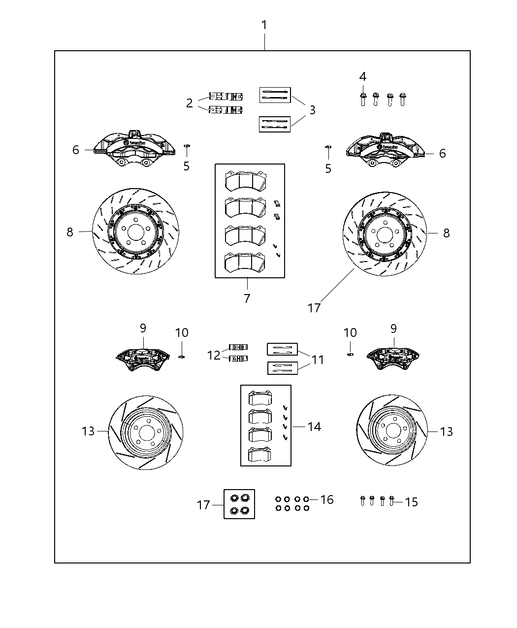 Mopar 68184587AD Disc Brake Rotor Front