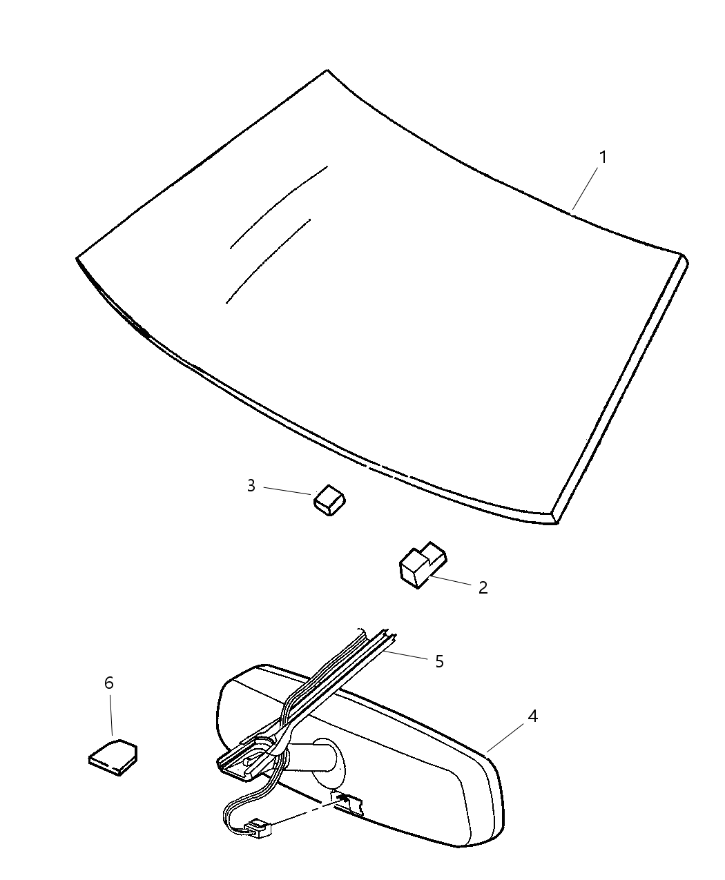 Mopar 4757000AB Automatic Dimming Mirror