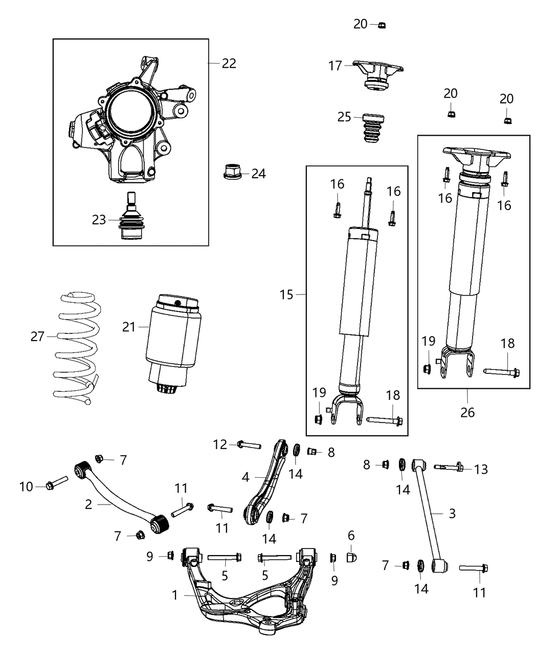 Mopar 68258354AB Spring-Air Suspension