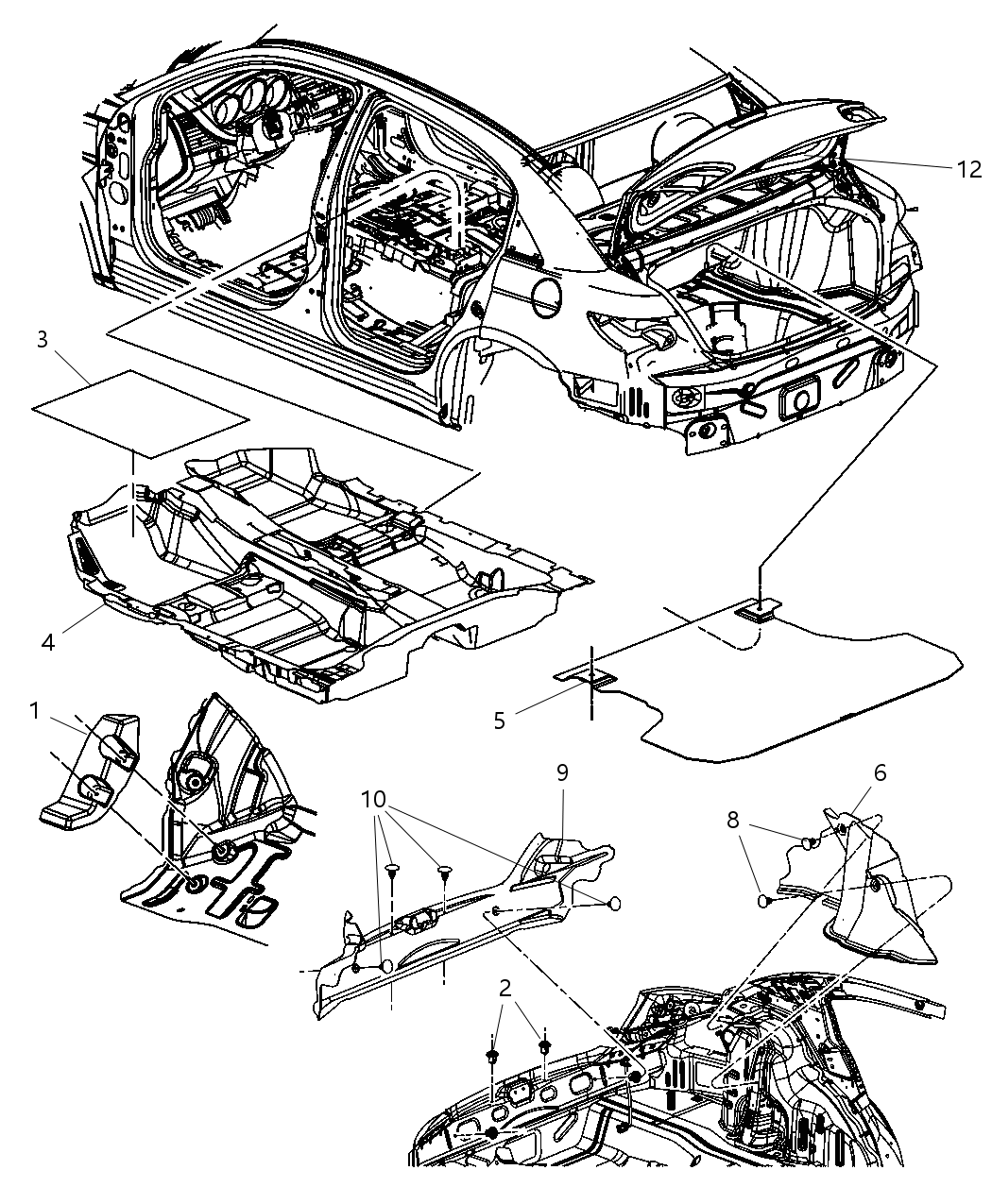 Mopar 1AZ27VXLAA Carpet-WHEELHOUSE