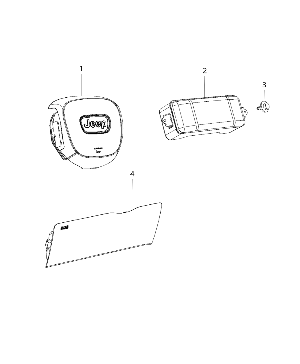 Mopar 6EB891X9AA Driver Air Bag