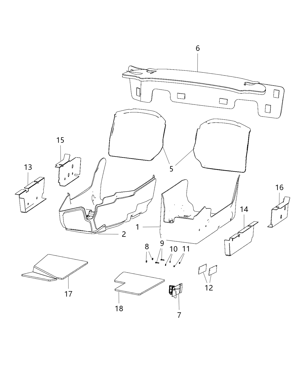 Mopar 5NN51DX9AC Carpet-Front Floor