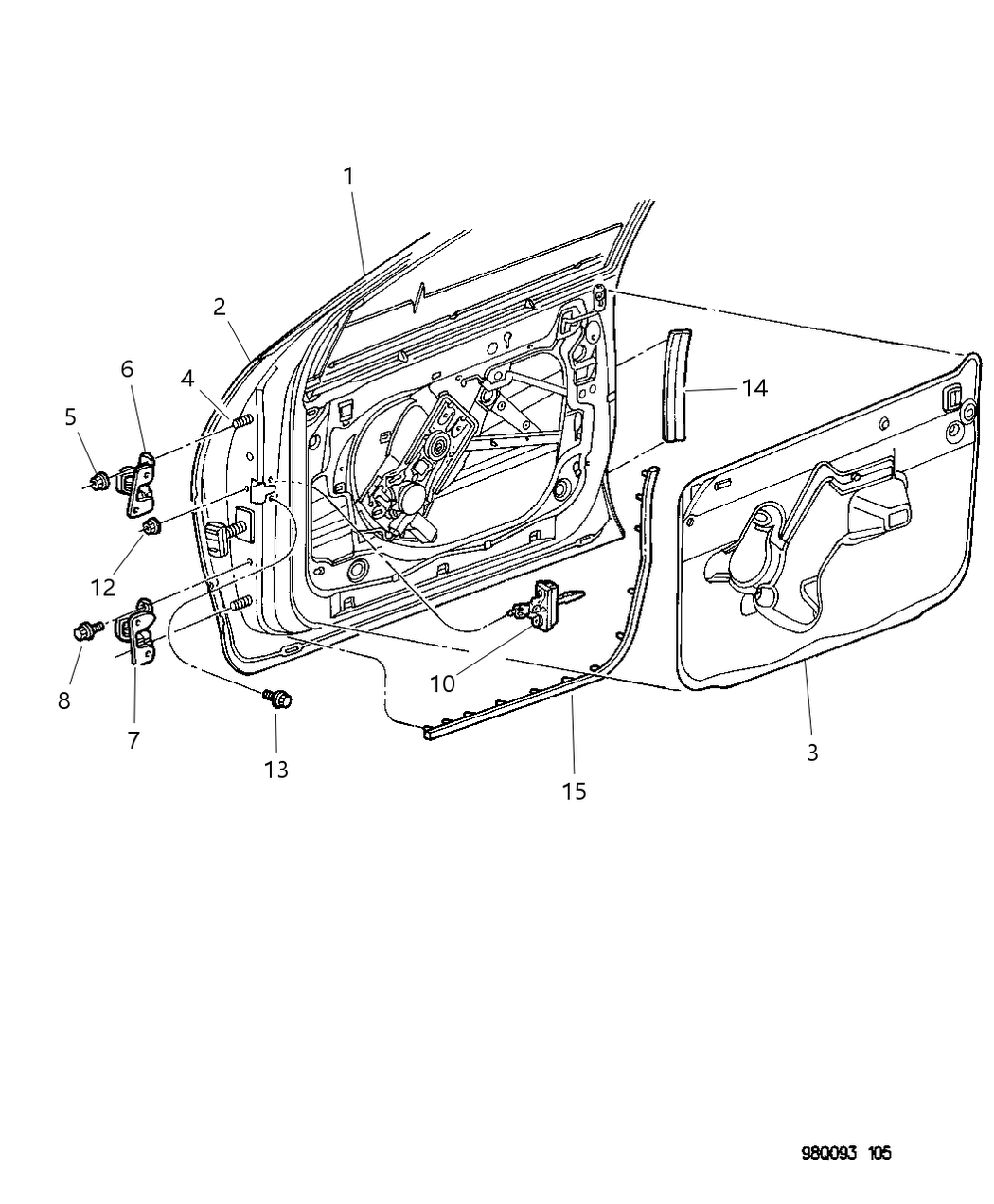 Mopar 4574230AC Panel-Door Outer