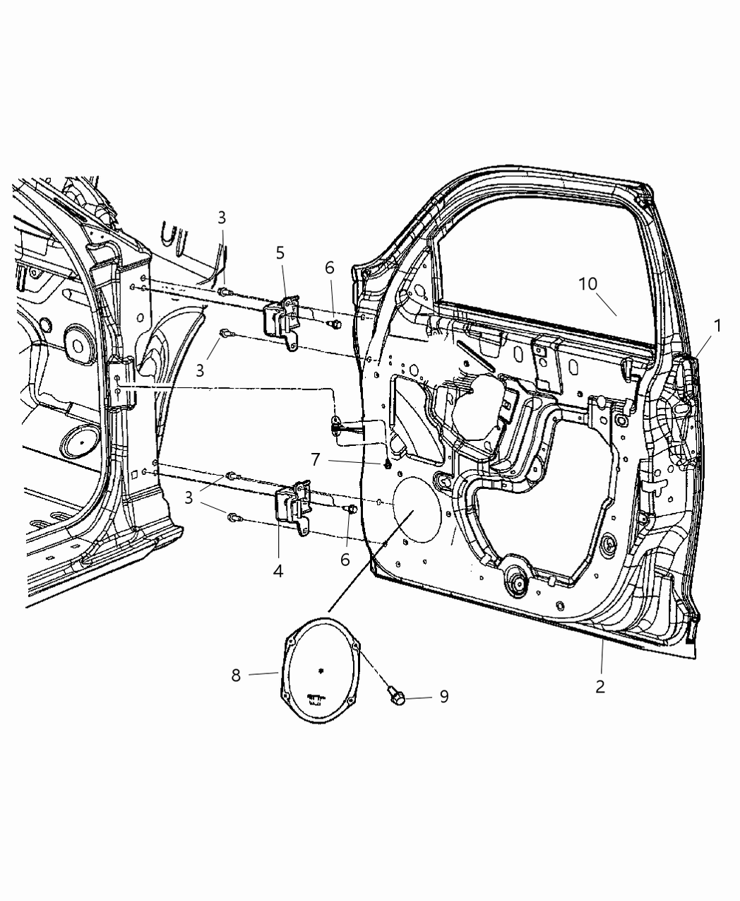 Mopar 5066967AA Door-Front