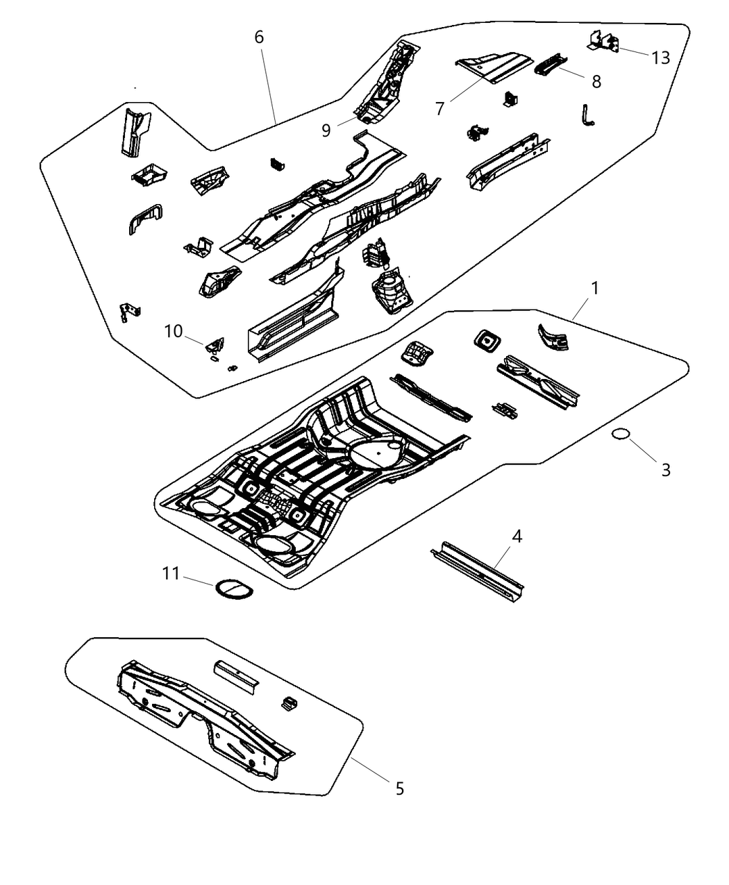 Mopar 5116049AB Panel-Fuel Tank Close Out