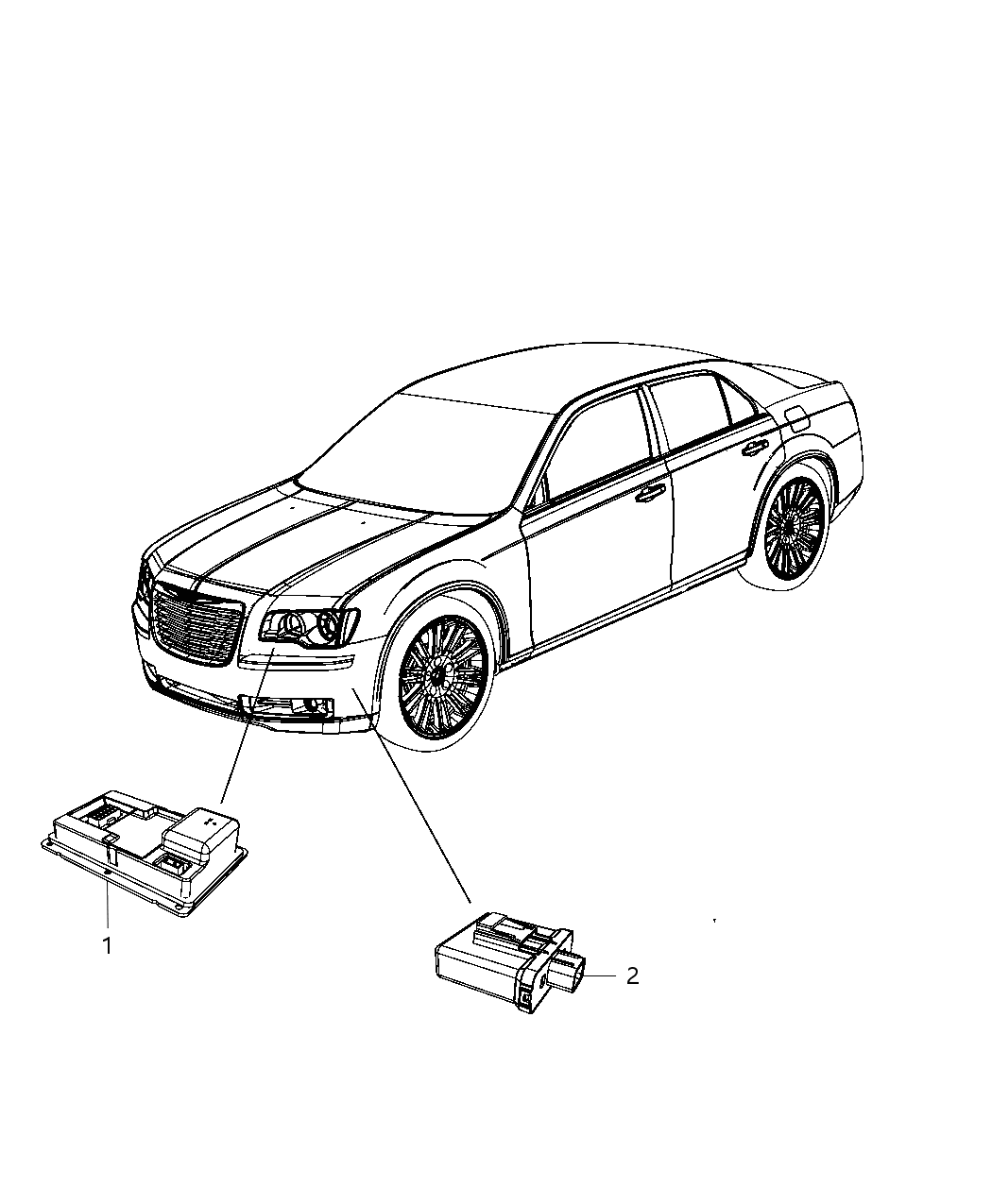 Mopar 57010712AB Module-HEADLAMP LEVELING