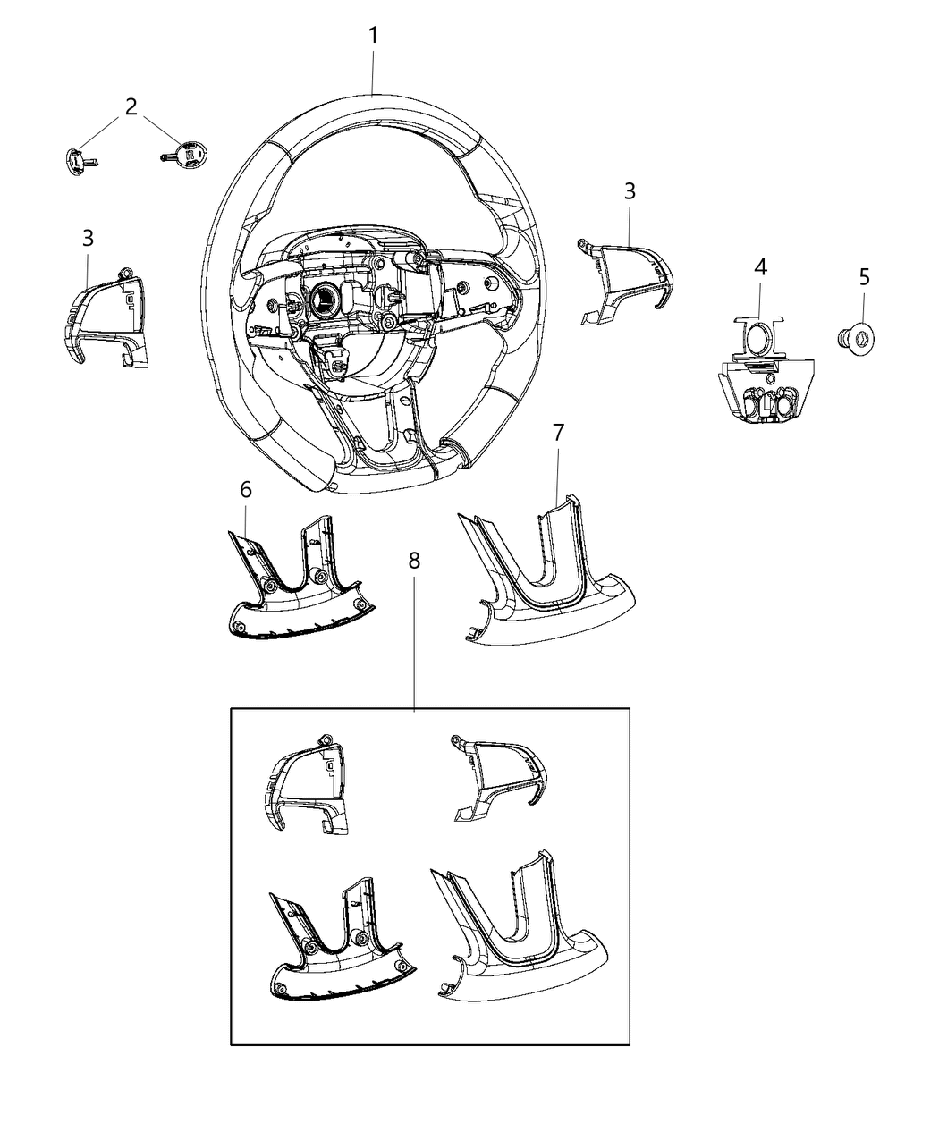 Mopar 5ZC36NCCAA Wheel-Steering