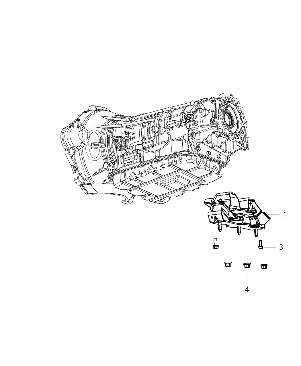 Mopar 52121938AC INSULATOR-Transmission Support