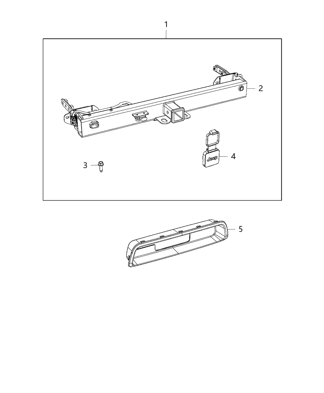 Mopar 68255643AA Hitch-Trailer