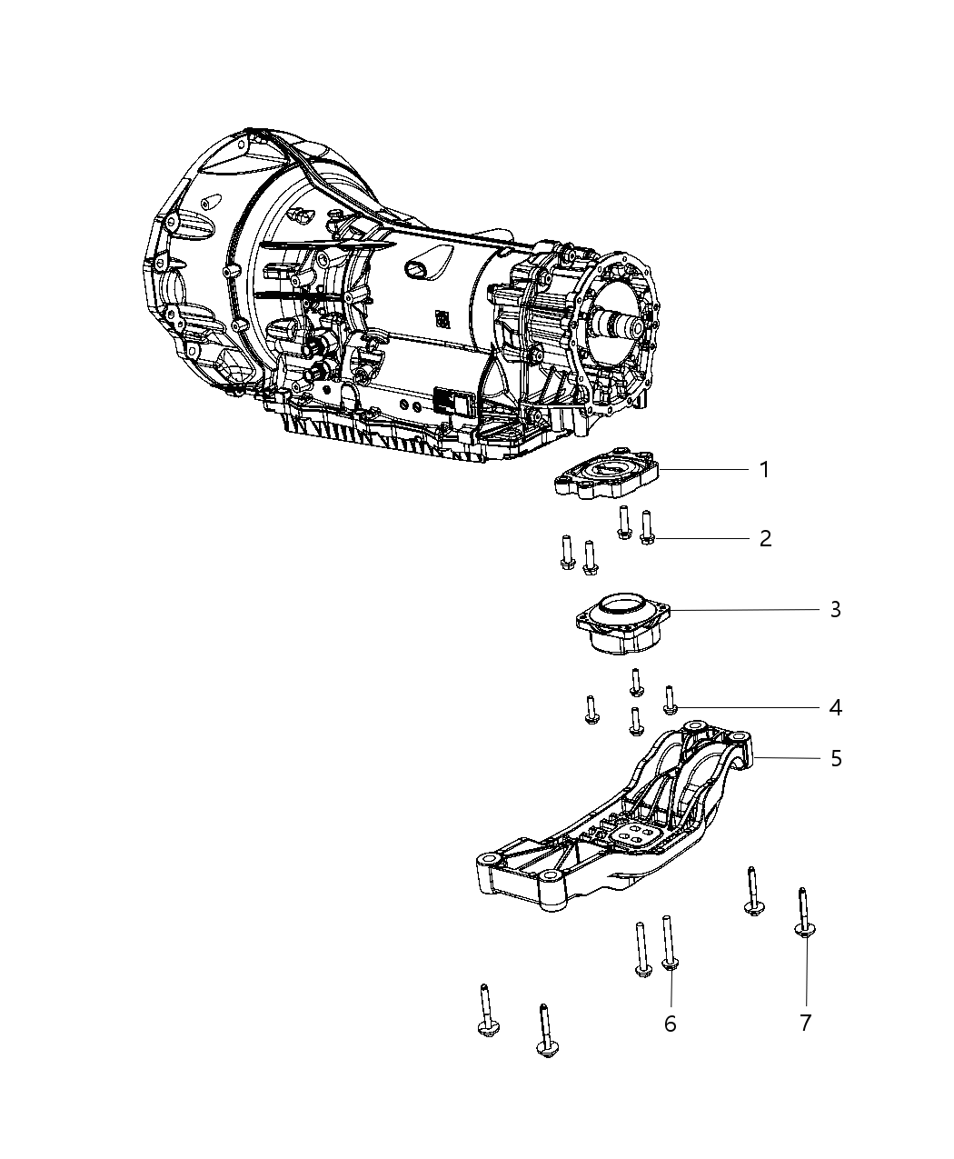 Mopar 4726088AC CROSSMEMBER-Transmission