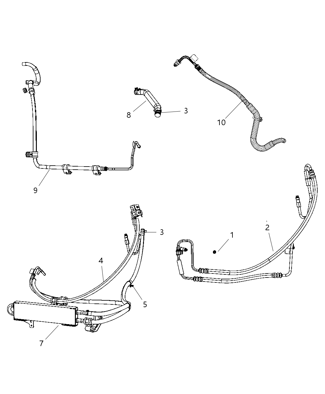 Mopar 52125509AD Line-Power Steering Return