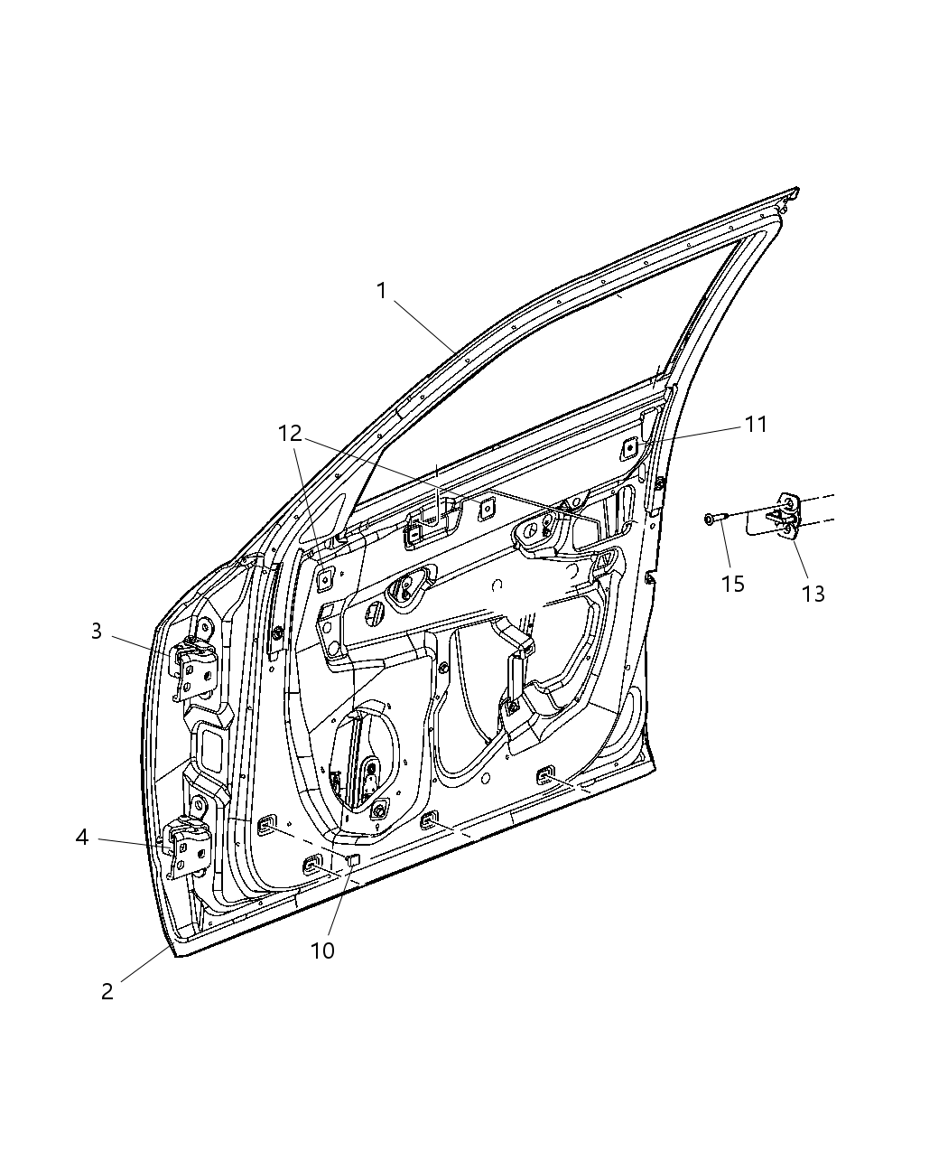 Mopar 5134170AE Door-Front