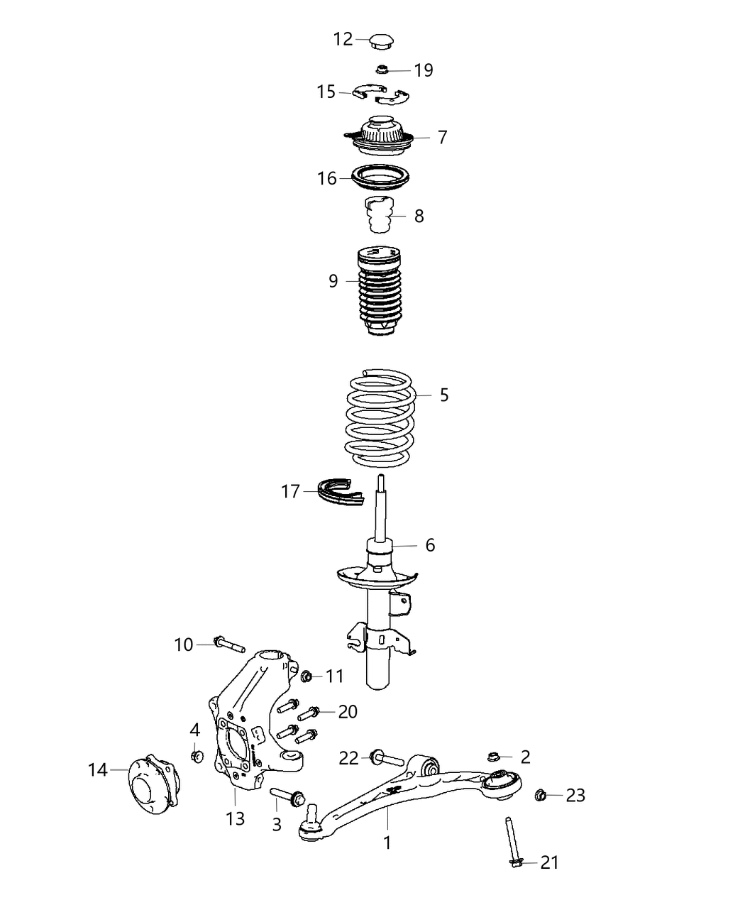 Mopar 68194317AB Mount-STRUT