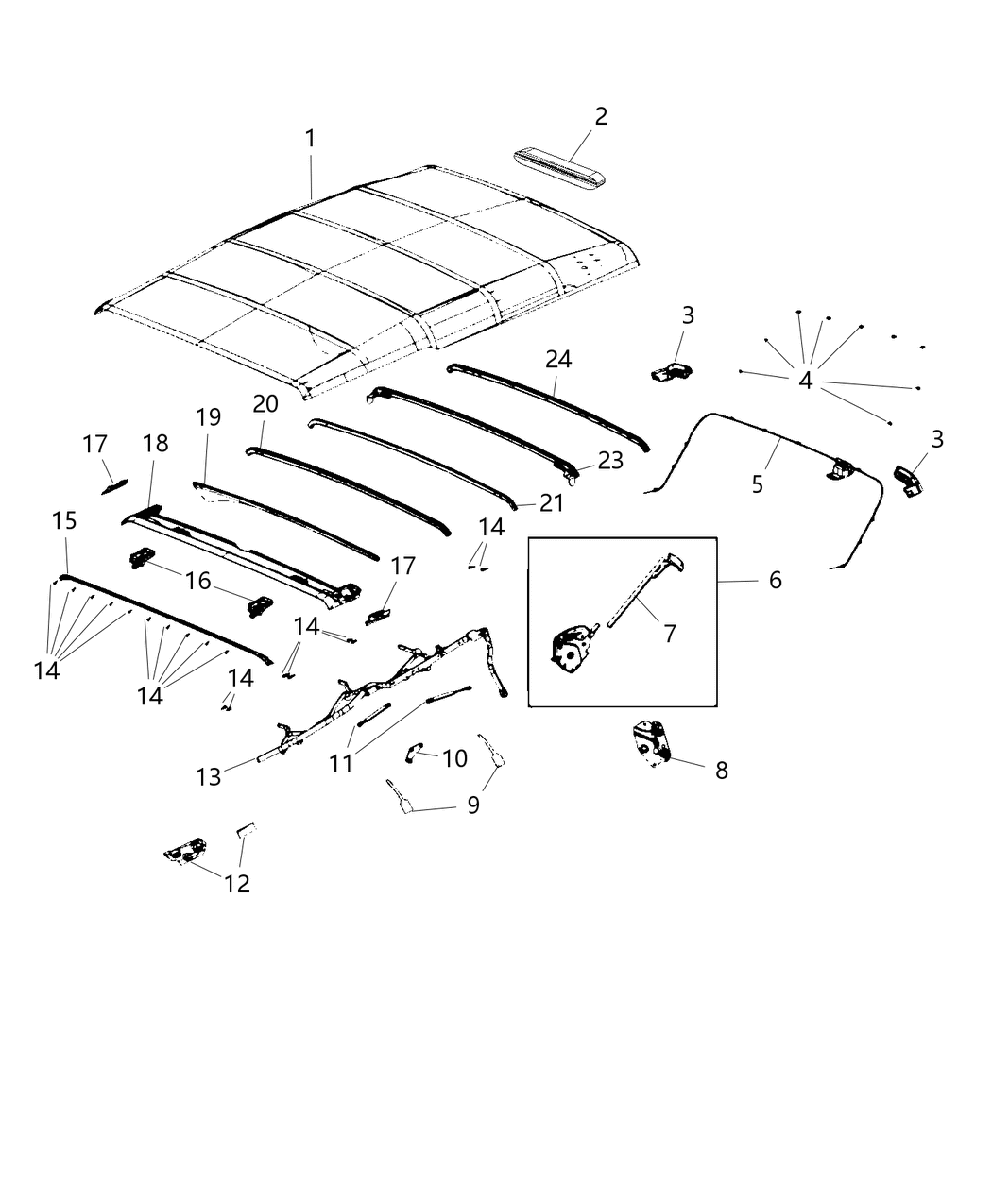 Mopar 68391568AB Cable-Folding Top Cover Tension