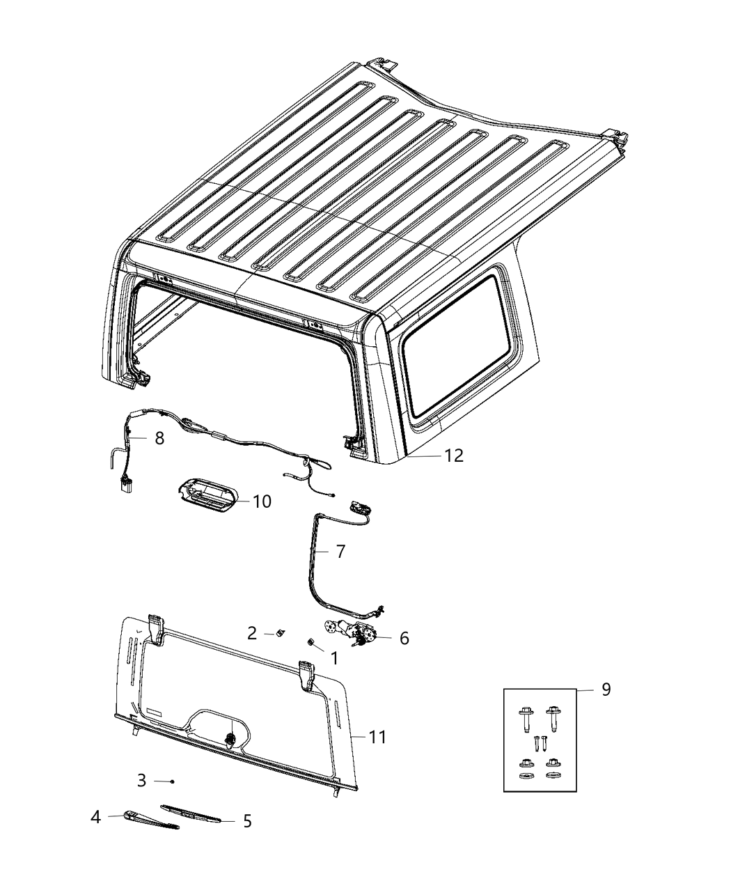 Mopar 68368992AG Wiring-HARDTOP