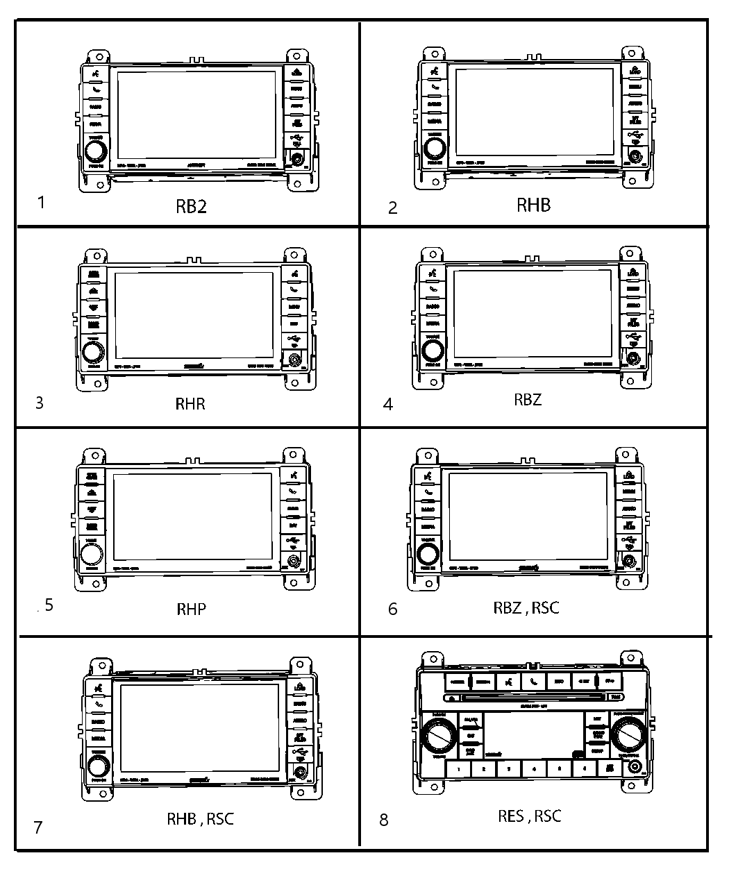 Mopar 5091406AF Radio-AM/FM/CD/DVD/HDD/SATELLITE