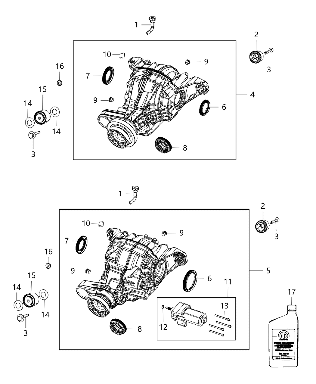 Mopar 68378941AA Differential-Rear Axle