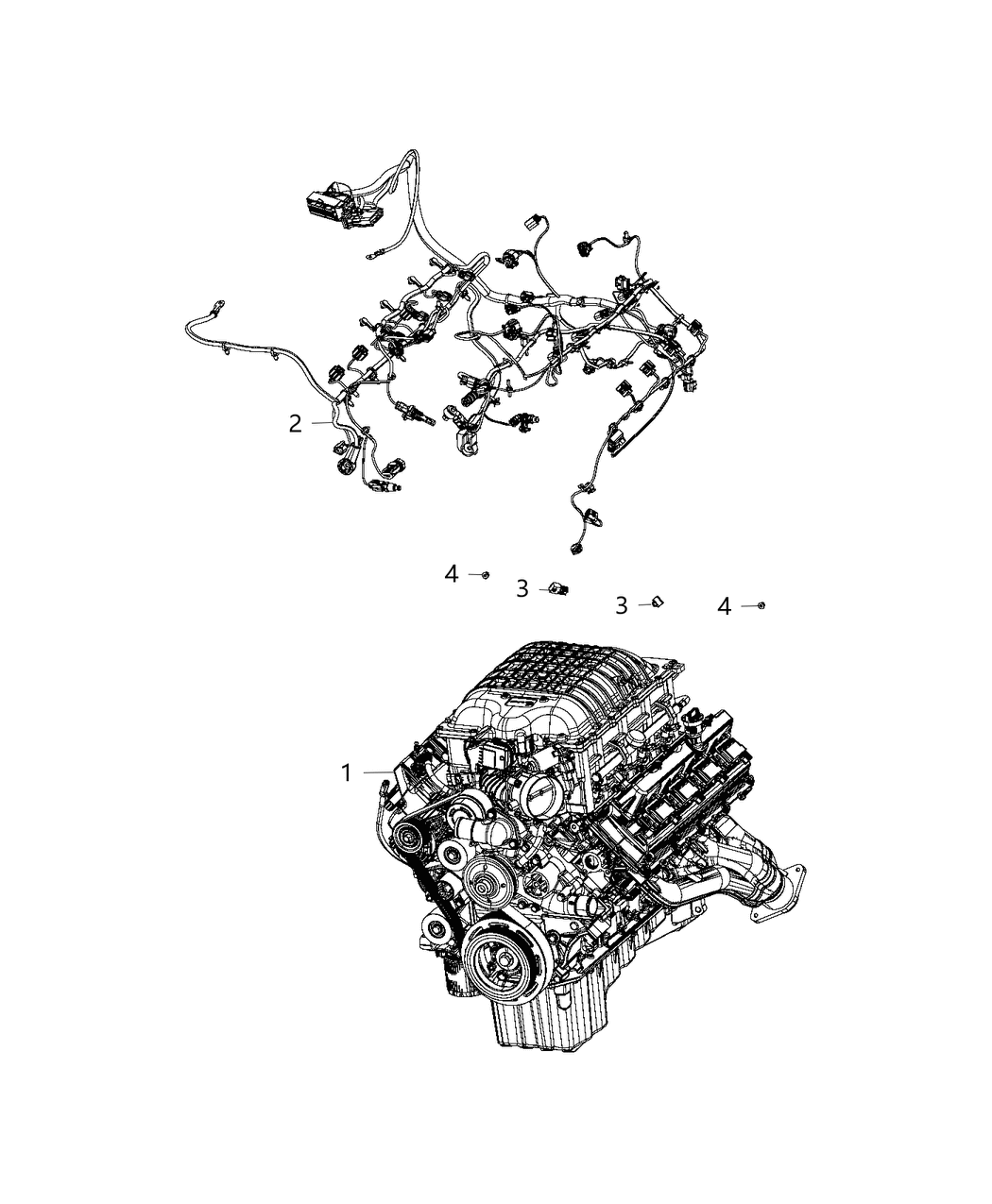 Mopar 5035535AC Wiring-Engine