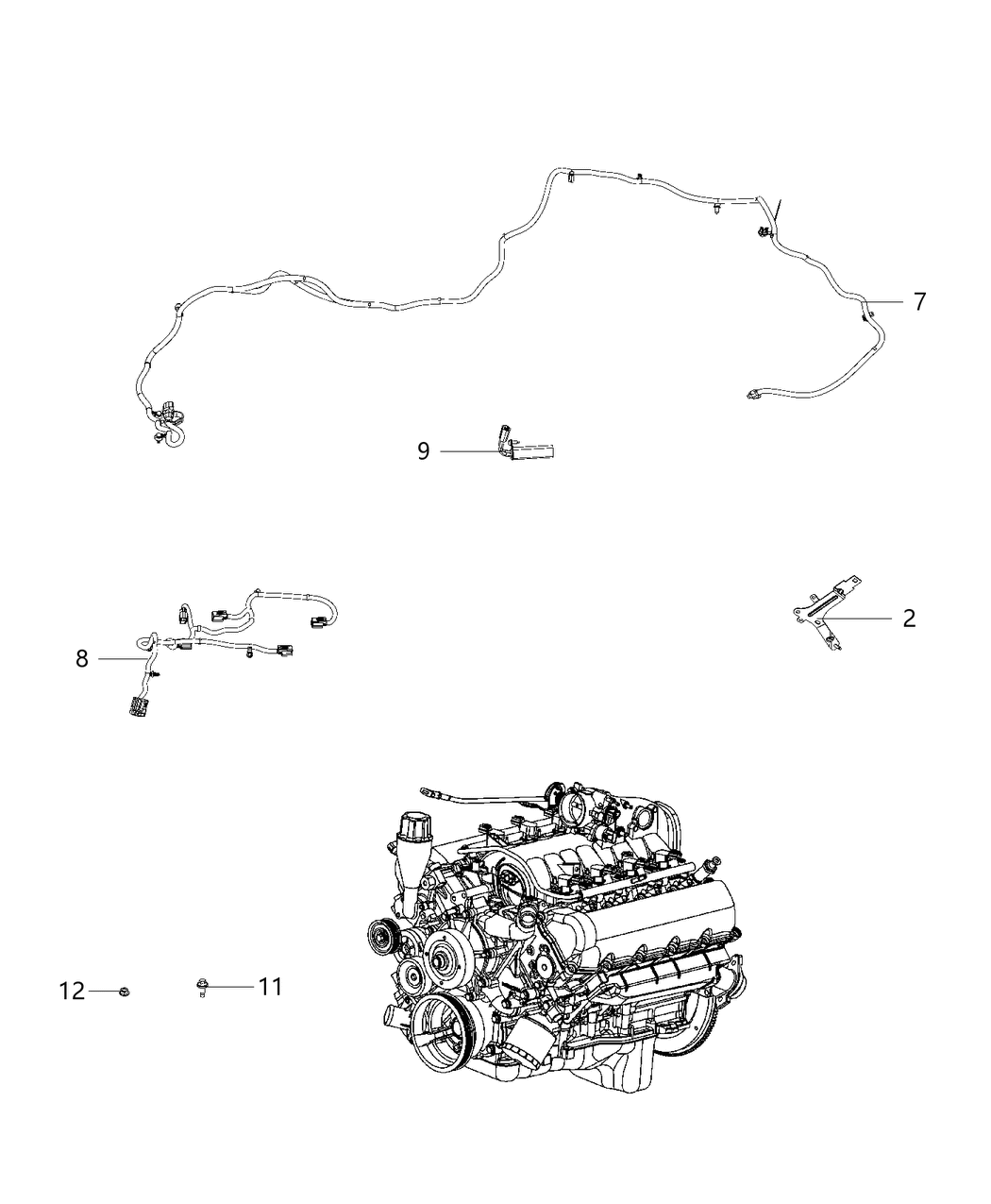 Mopar 68409911AA Wiring-Engine Block Heater