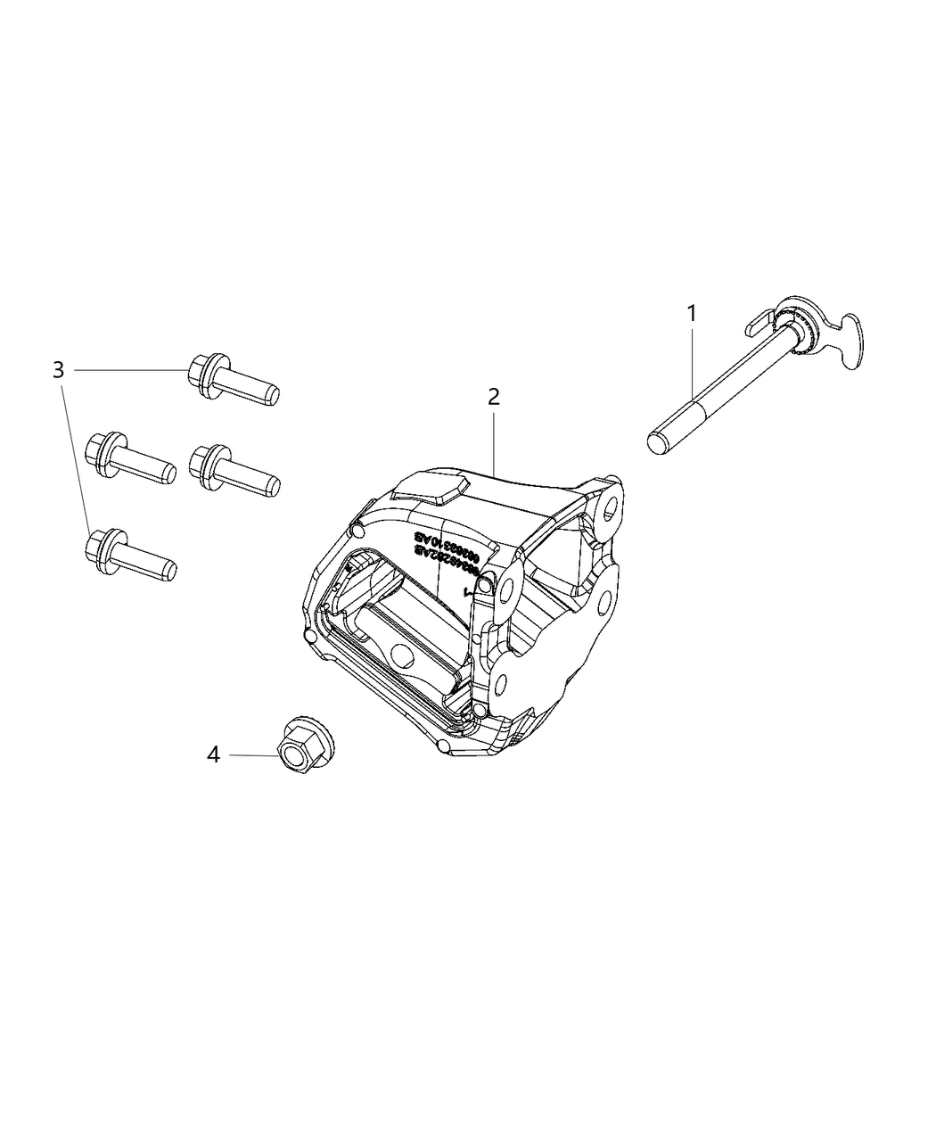 Mopar 68349282AB Engine Mount