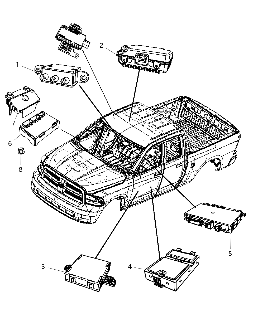 Mopar 56038941AB Module-Parking Assist