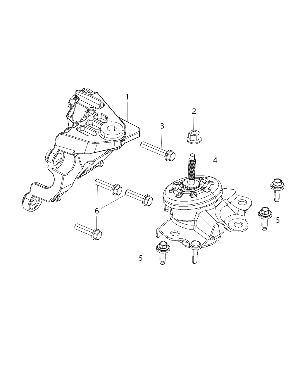 Mopar 68271533AB Bracket-Engine Mount