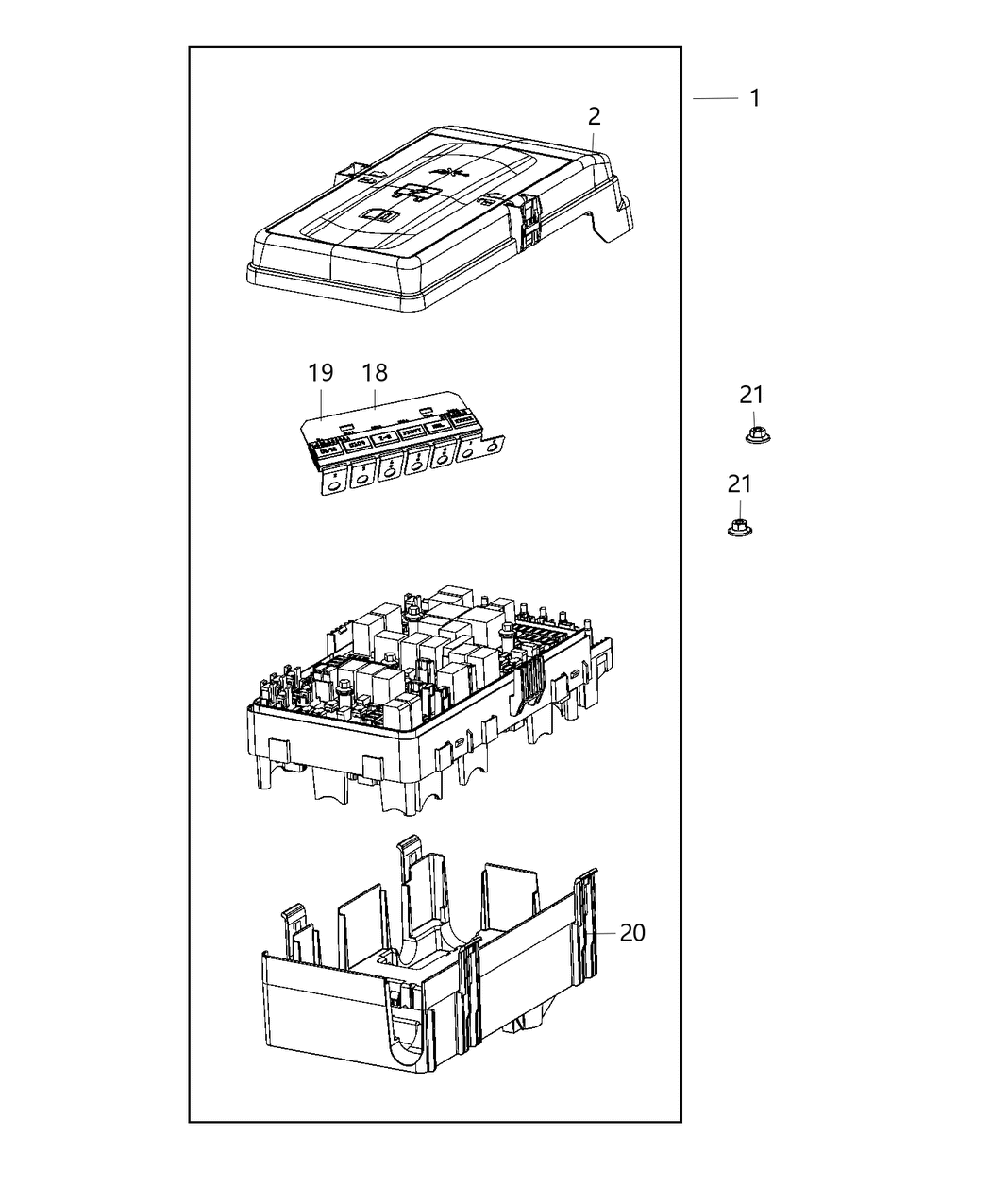 Mopar 68359123AA Power Distribution Center