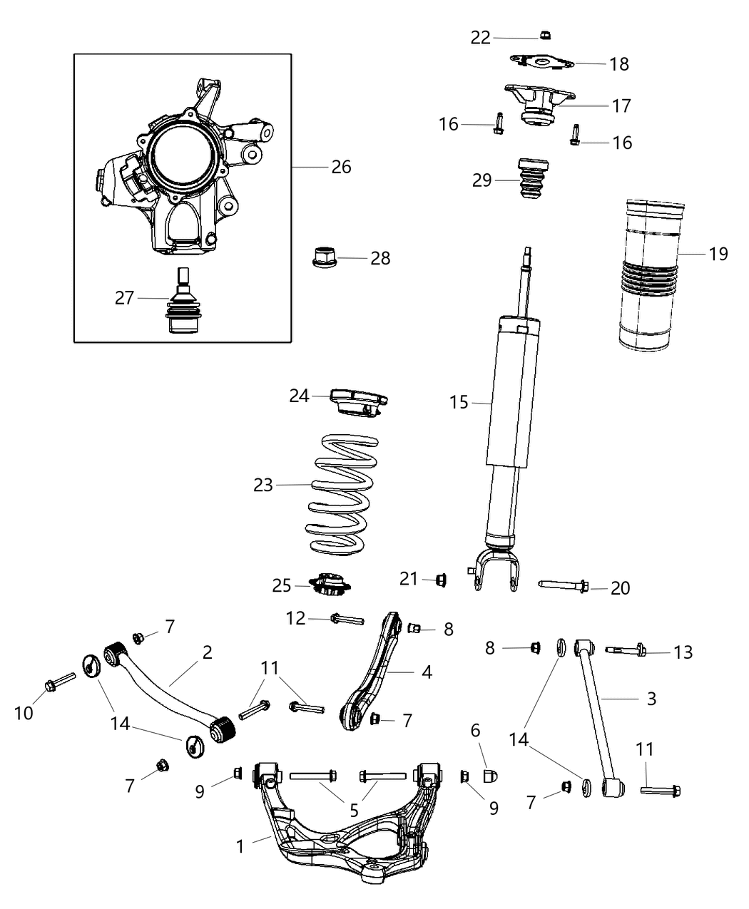 Mopar 68299128AA ABSORBER-Suspension