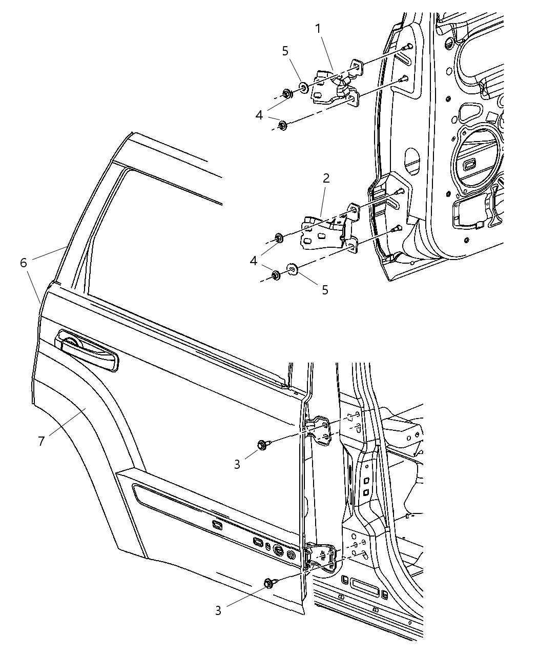 Mopar 55394384AG Door-Rear