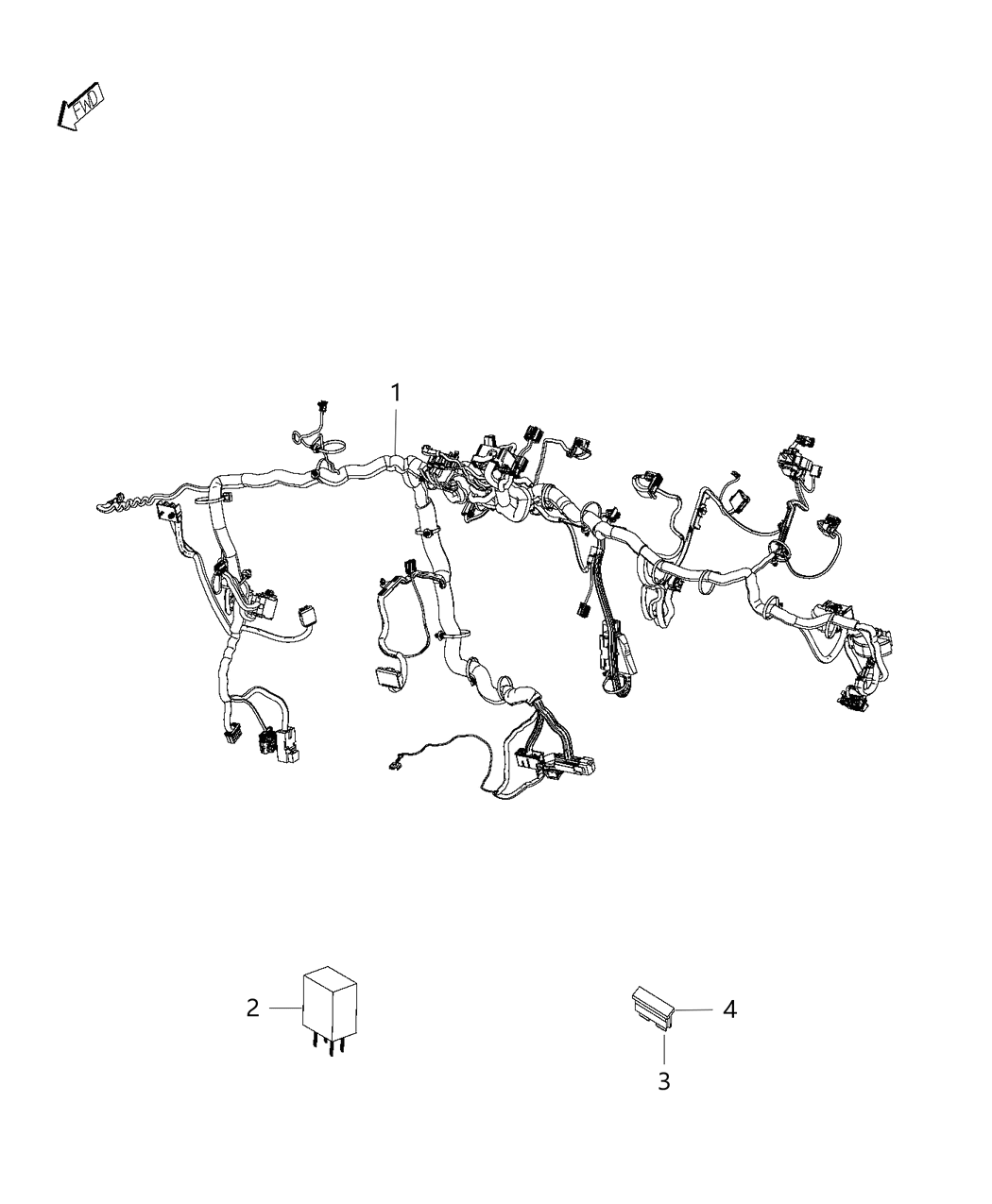 Mopar 68348104AC Wiring-Instrument Panel