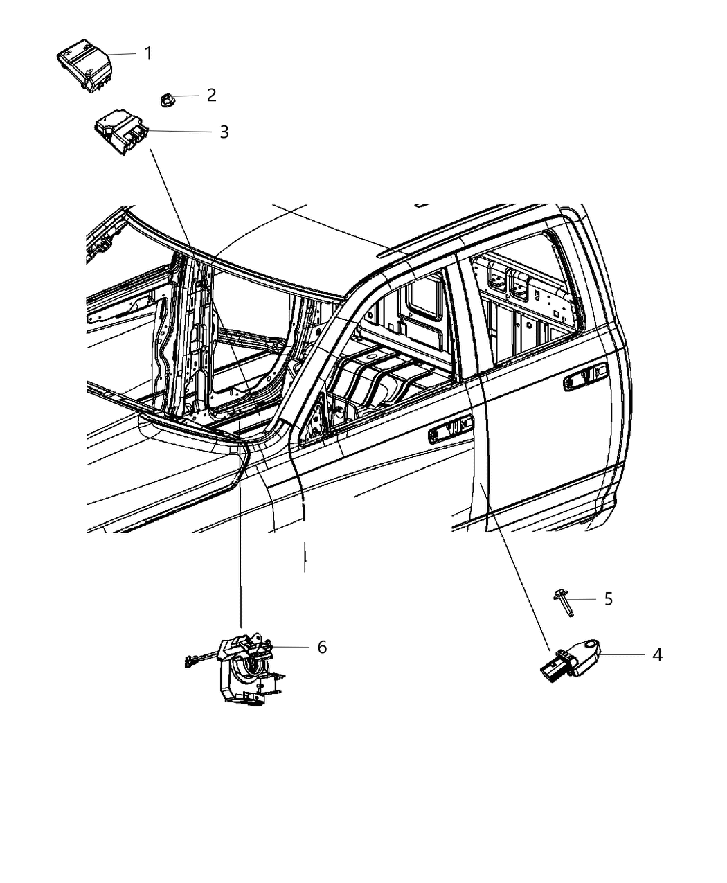 Mopar 68303217AA Air Bag Control Module