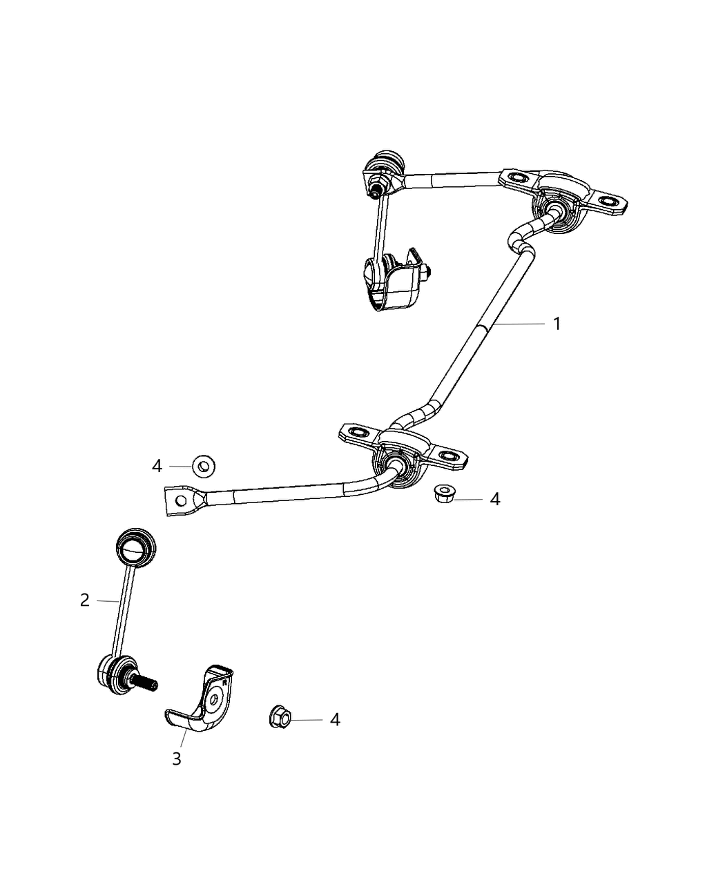 Mopar 5168071AB Bar-Rear Suspension