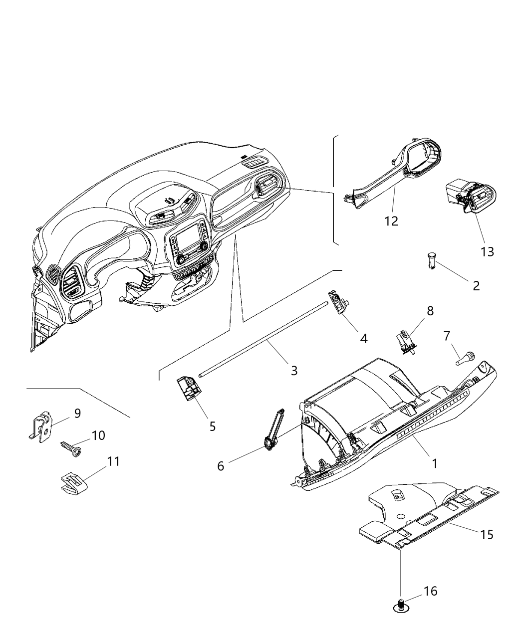 Mopar 68479544AA SILENCER-Dash Panel